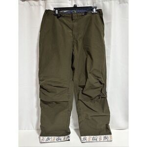 Vintage Abercrombie Fitch Military Utility Pants Womens Sz S Green Y2K Boho